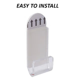 Wall Mounted Acrylic No-Punch Record Display Stand, 6pcs, 18pcs, 30pcs