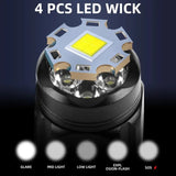 W5183 4 LEDs Highlight Mini Rechargeable Flashlight, W5183