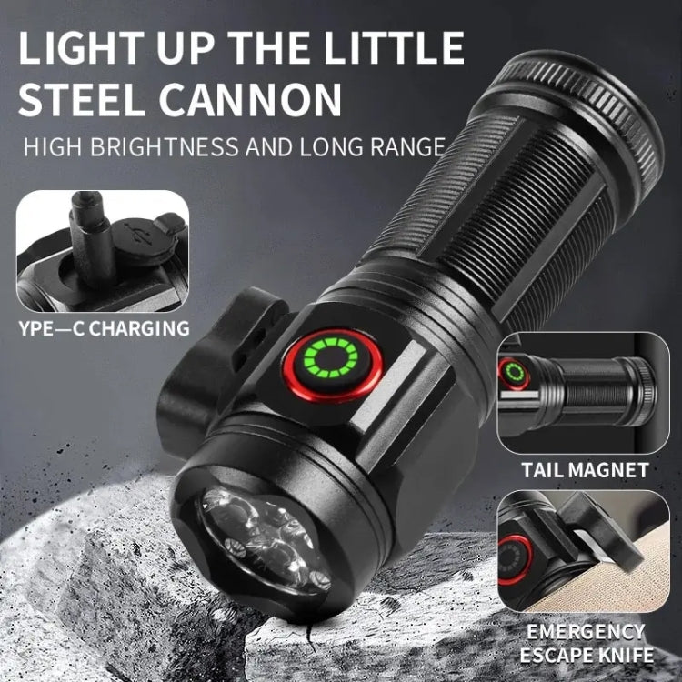 W5183 4 LEDs Highlight Mini Rechargeable Flashlight, W5183