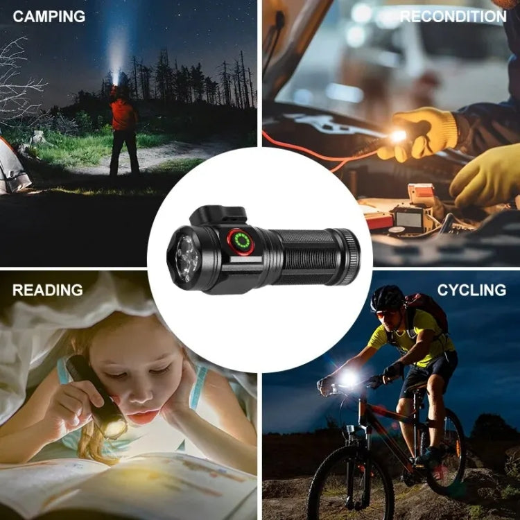 W5183 4 LEDs Highlight Mini Rechargeable Flashlight, W5183