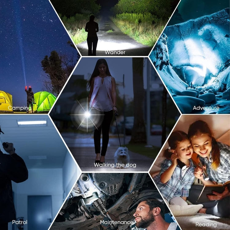 W5202-1 31 LEDs 5500LM High Brightness Rechargeable Flashlight, W5202-1