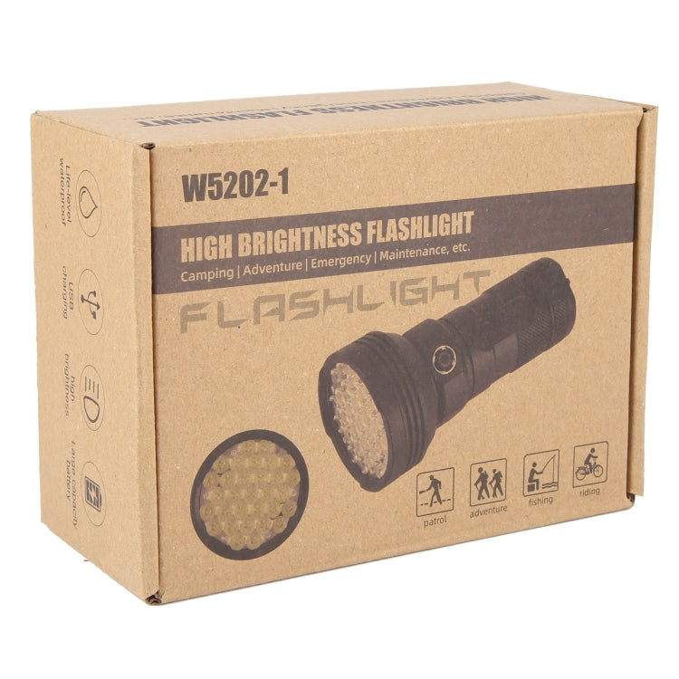 W5202-1 31 LEDs 5500LM High Brightness Rechargeable Flashlight, W5202-1