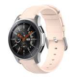 22mm Leather Strap with Round Tail Buckle, For Ticwatch Pro 2020, For Huawei Watch GT2E, For Samsung Galaxy Watch 3 45mm