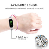 Diamond-studded Stainless Steel Replacement Wrist Strap, For Xiaomi Mi Band 3 / 4, For Xiaomi Mi Band 5