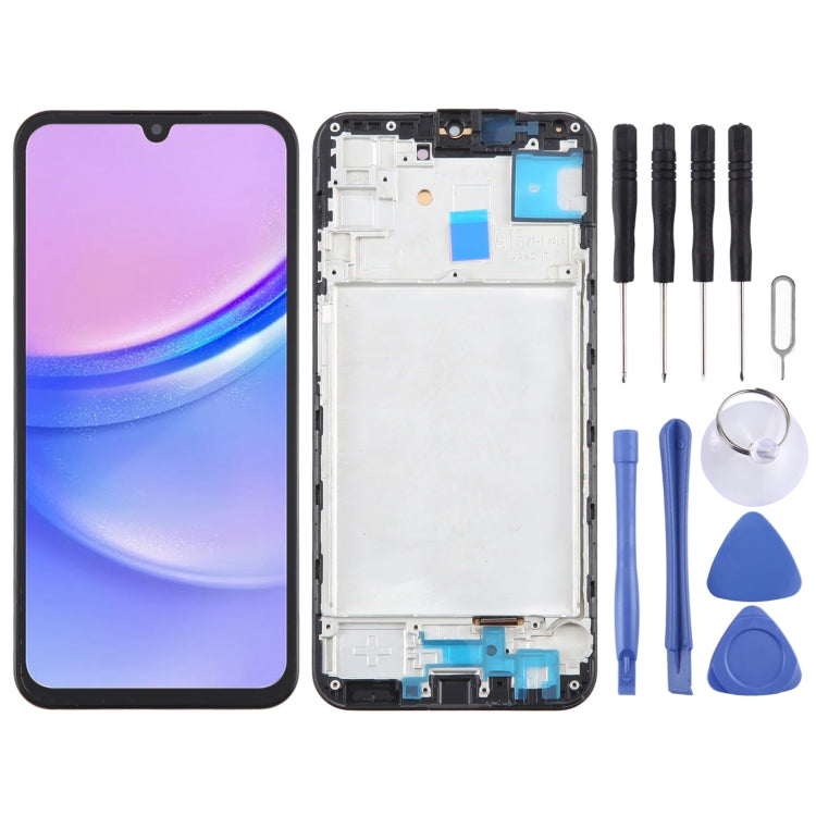 OLED LCD Screen Digitizer Full Assembly with Frame, For Samsung Galaxy A15 5G SM-A156B 6.43inch, For Samsung Galaxy A15 5G SM-A156B 6.36inch, For Samsung Galaxy A15 4G SM-A155F 6.36inch, For Samsung Galaxy A15 4G SM-A155F 6.43inch                      ... For Samsung Galaxy A15 5G SM-A156B 6.43inch
