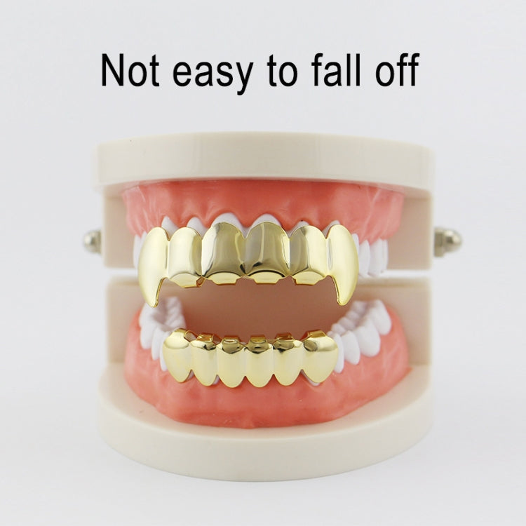 Real Gold Electroplating Halloween Decoration Denture And Tusk Suit COS Props