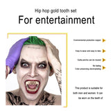 Real Gold Electroplating Halloween Decoration Denture And Tusk Suit COS Props