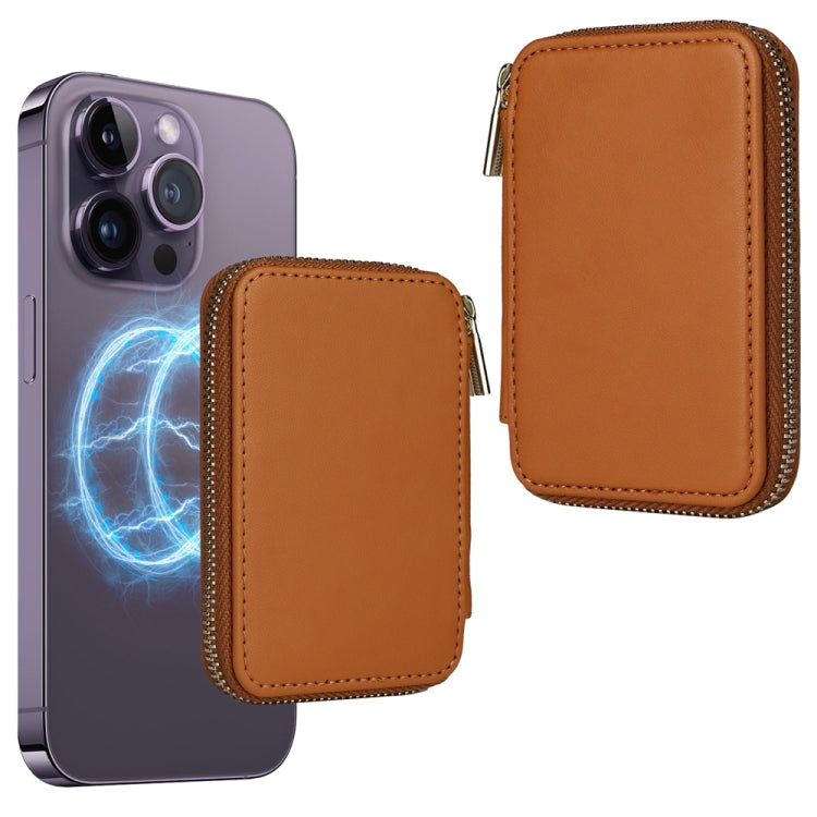 HS-005 MagSafe Magnetic Zipper Card Bag Mobile Phone Back Sticker