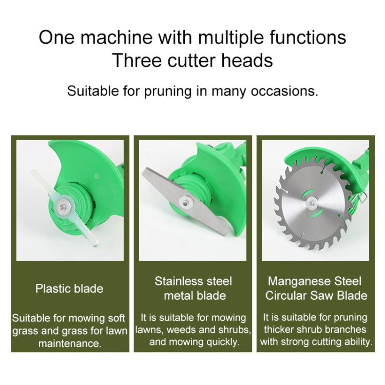 21V Portable Rechargeable Electric Lawn Mower Weeder, EU Plug, US Plug