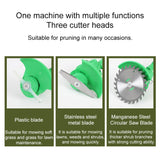 42V Portable Rechargeable Electric Lawn Mower Weeder, EU Plug, US Plug