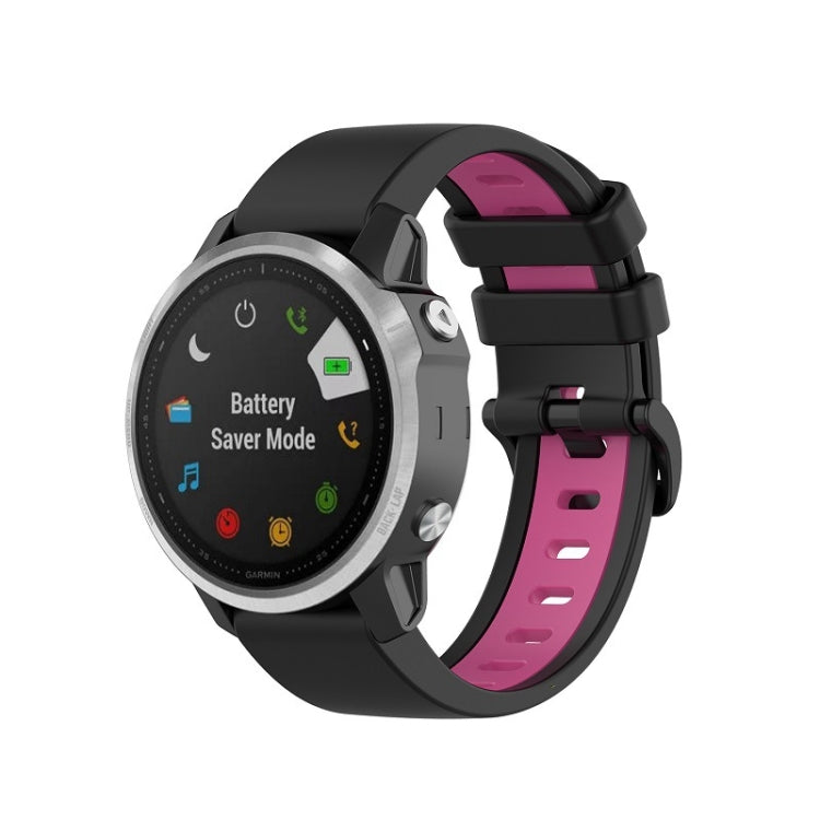 Silicone Two-color Strap, For Garmin Fenix 6S