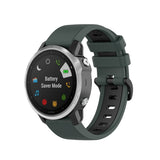 Silicone Two-color Strap, For Garmin Fenix 6X