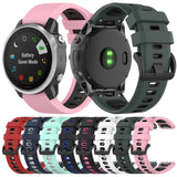 Silicone Two-color Strap, For Garmin Fenix 6X