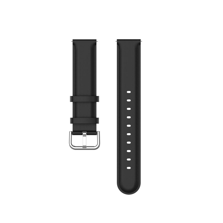 Round Tail Leather Strap, Size: Free Size 20mm, For Galaxy Watch 3 41mm