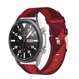 Woven Nylon Textured Strap, Size: Free Size 22mm, For Galaxy Watch 3 45mm