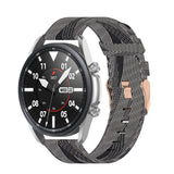 Woven Nylon Textured Strap, Size: Free Size 22mm, For Galaxy Watch 3 45mm
