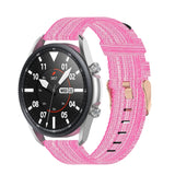 Woven Nylon Textured Strap, Size: Free Size 22mm, For Galaxy Watch 3 45mm