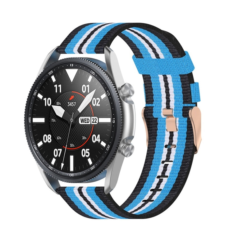 Woven Nylon Textured Strap, Size: Free Size 22mm, For Galaxy Watch 3 45mm