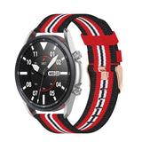 Woven Nylon Textured Strap, Size: Free Size 22mm, For Galaxy Watch 3 45mm