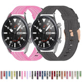 Woven Nylon Textured Strap, Size: Free Size 22mm, For Galaxy Watch 3 45mm