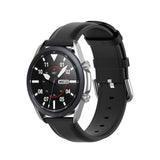 Round Tail Leather Strap, Size: Free Size 22mm, For Galaxy Watch 3 45mm