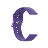 Silicone Solid Color Silver Buckle Strap, Size: 22mm, For Xiaomi Haylou Solar LS05