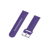 Silicone Solid Color Silver Buckle Strap, Size: 22mm, For Xiaomi Haylou Solar LS05