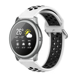 Silicone Sports Two-tone Strap, Size: 22mm, For Xiaomi Haylou Solar LS05