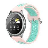 Silicone Sports Two-tone Strap, Size: 22mm, For Xiaomi Haylou Solar LS05