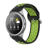 Silicone Sports Two-tone Strap, Size: 22mm, For Xiaomi Haylou Solar LS05