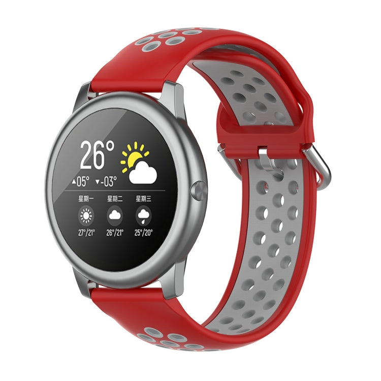 Silicone Sports Two-tone Strap, Size: 22mm, For Xiaomi Haylou Solar LS05
