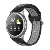 Silicone Sports Two-tone Strap, Size: 22mm, For Xiaomi Haylou Solar LS05