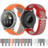 Silicone Sports Two-tone Strap, Size: 22mm, For Xiaomi Haylou Solar LS05