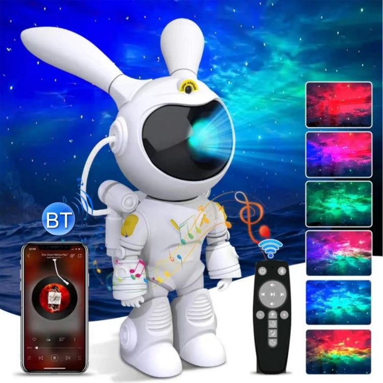 G001 Space Rabbit Starry Sky Projection Lamp Bluetooth Speaker 2 in 1 Laser Light, G001 Bluetooth