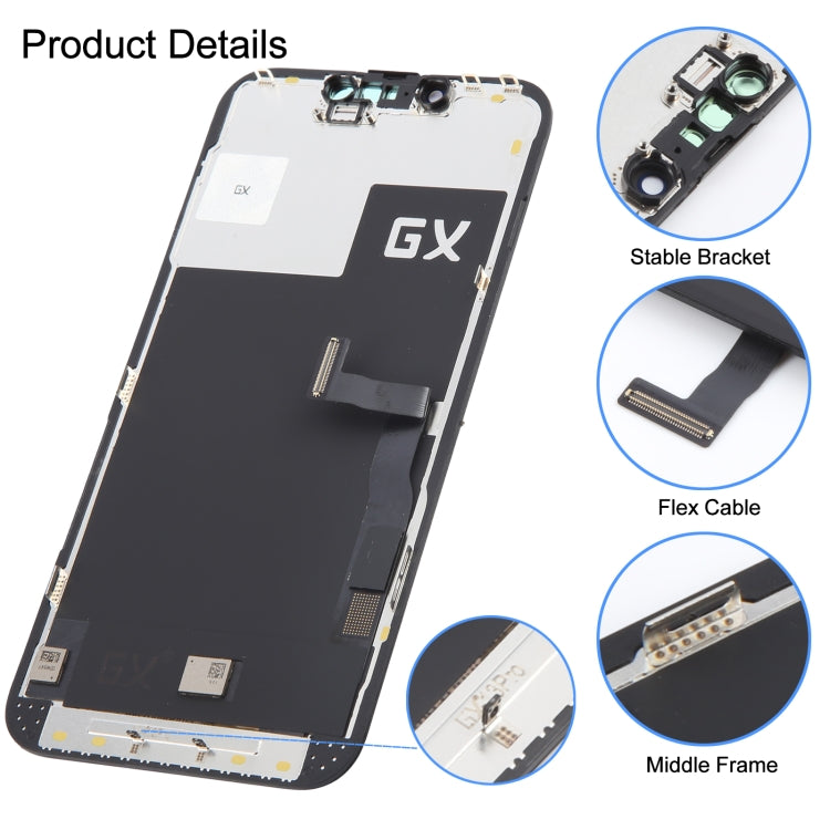 GX Hard OLED Screen, For iPhone 13 Pro Hard, For iPhone 14 Hard, For iPhone 14 Plus Soft, For iPhone 14 Pro Hard