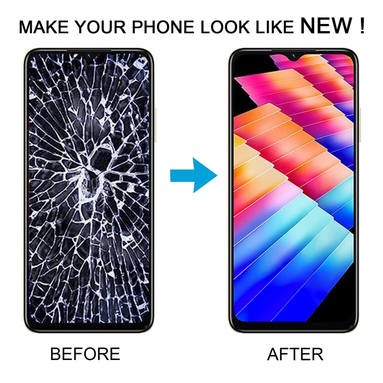 OEM LCD Screen Digitizer Full Assembly With Frame, For Infinix Hot 30i X669, For Infinix Hot 20 Play X6825