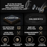 Original Xiaomi Smart Camera C700 4K 360 Viewing Angle Full-Color Night Vision AI Camera, US Plug