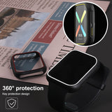 For OPPO Watch 46mm Smart Watch TPU Protective Case, Black+Yellow