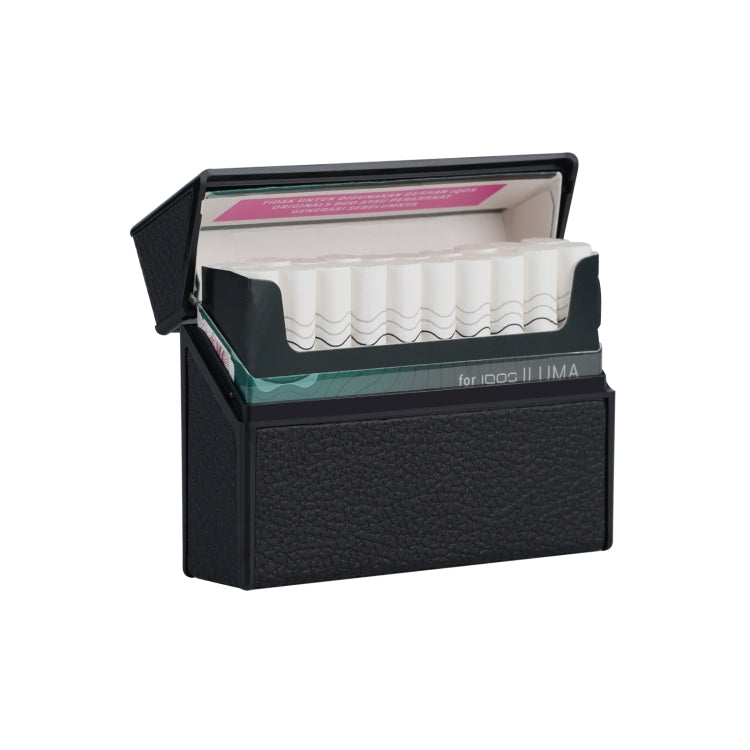 For IQOS Series Electronic Cigarette Grooved Leather PC Storage Box