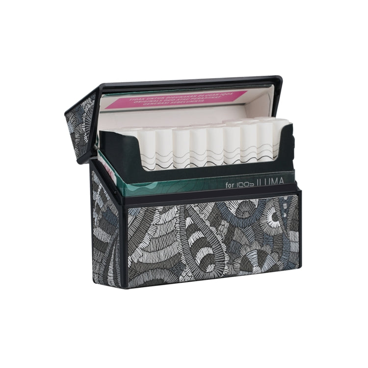 For IQOS Series Electronic Cigarette Grooved Leather PC Storage Box