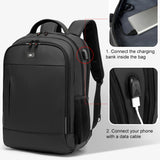 Multifunctional Large Capacity Waterproof Double-Shoulder Backpack with USB Interface, 17 inch, 19 inch, 20 inch