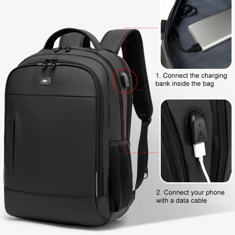 Multifunctional Large Capacity Waterproof Double-Shoulder Backpack with USB Interface, 17 inch, 19 inch, 20 inch