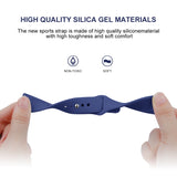 Solid Color Reverse Buckle Silicone Strap, Size: Large Size, For Garmin Vivoactive 3 / Vivomove HR