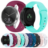 Solid Color Reverse Buckle Silicone Strap, Size: Large Size, For Garmin Vivoactive 3 / Vivomove HR