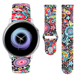 20mm Reverse Buckle Printed Silicone Strap, For Samsung Galaxy Active2