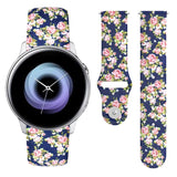 20mm Reverse Buckle Printed Silicone Strap, For Samsung Galaxy Active2