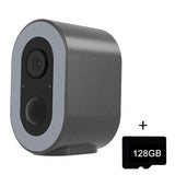 WiFi Tuya Smart Version HD Low Power Consumption Battery Camera, EU Plug, Without Memory, 32GB, 64GB, 128GB 128GB Grey