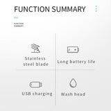 VGR V-071 5W Carbon Steel Blade USB Electric Hair Clipper, V-071