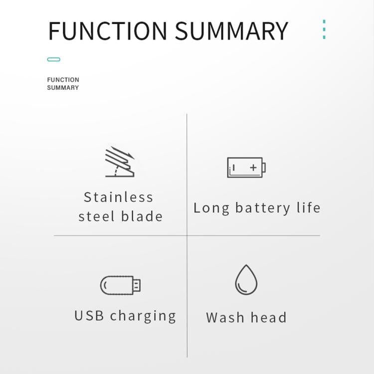 VGR V-071 5W Carbon Steel Blade USB Electric Hair Clipper, V-071