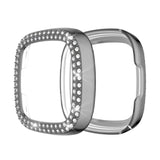 Double Row Plating Diamonds PC Protective Case, For Fitbit Versa 3 / Versa Sense
